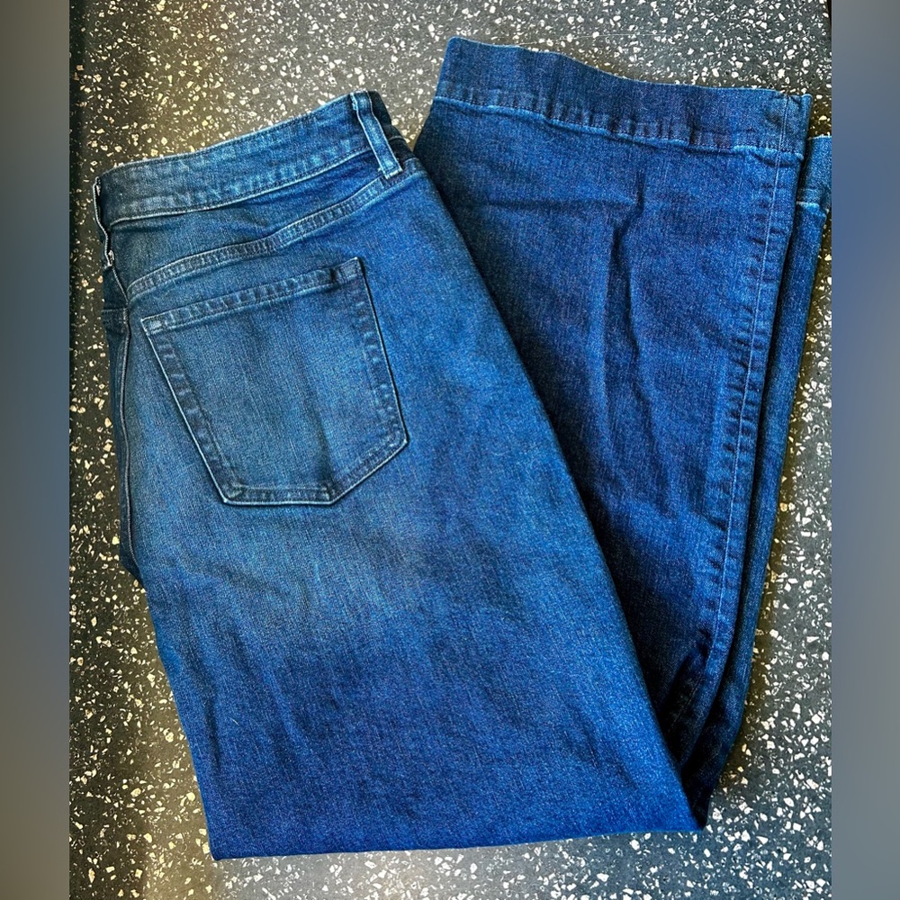 Maurices Plus Size Dark High Rise Wide Leg Jean